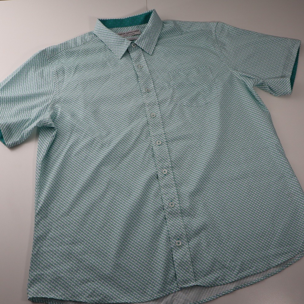 Nick Graham Everywhere Mens Stretch Modern Fit Button Down XL - Picture 5 of 11